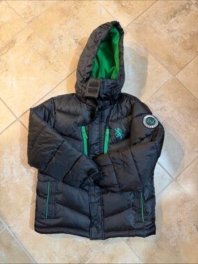 English Laundry Boys Black Puffer Jacket size 10/12 - used